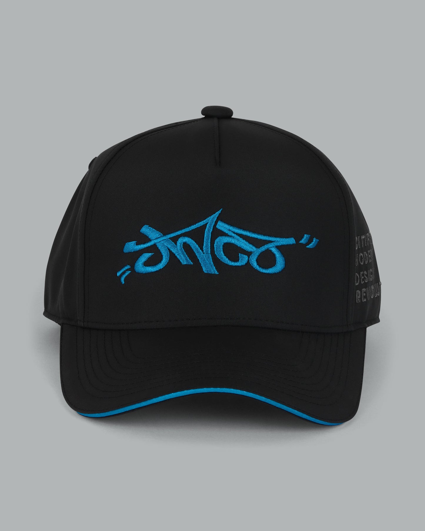 Graffiti Logo Cap. Cyan.