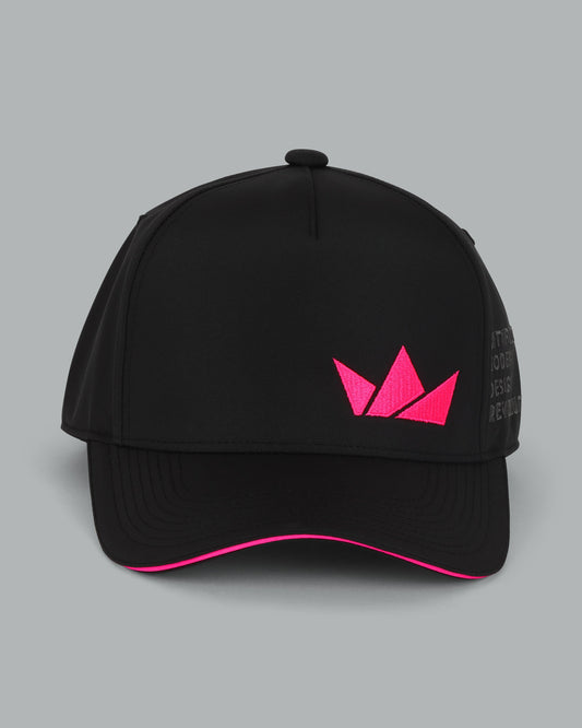Crown Logo Cap. Neon Pink.