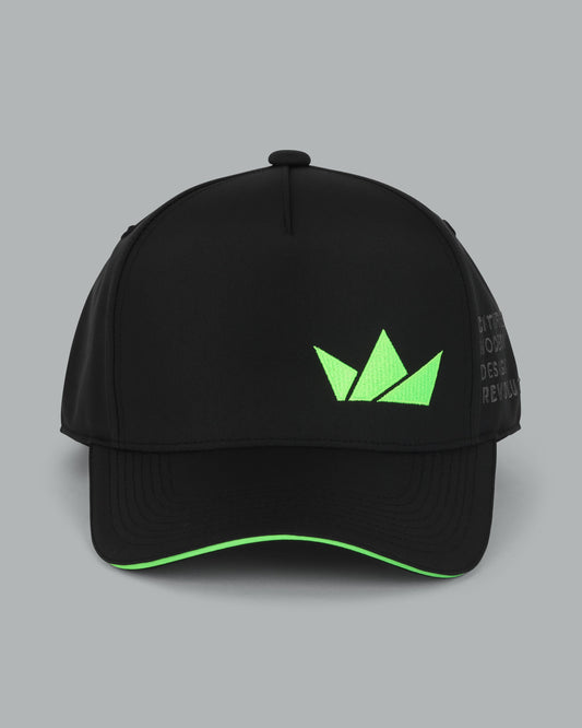Crown Logo Cap. Neon Green.