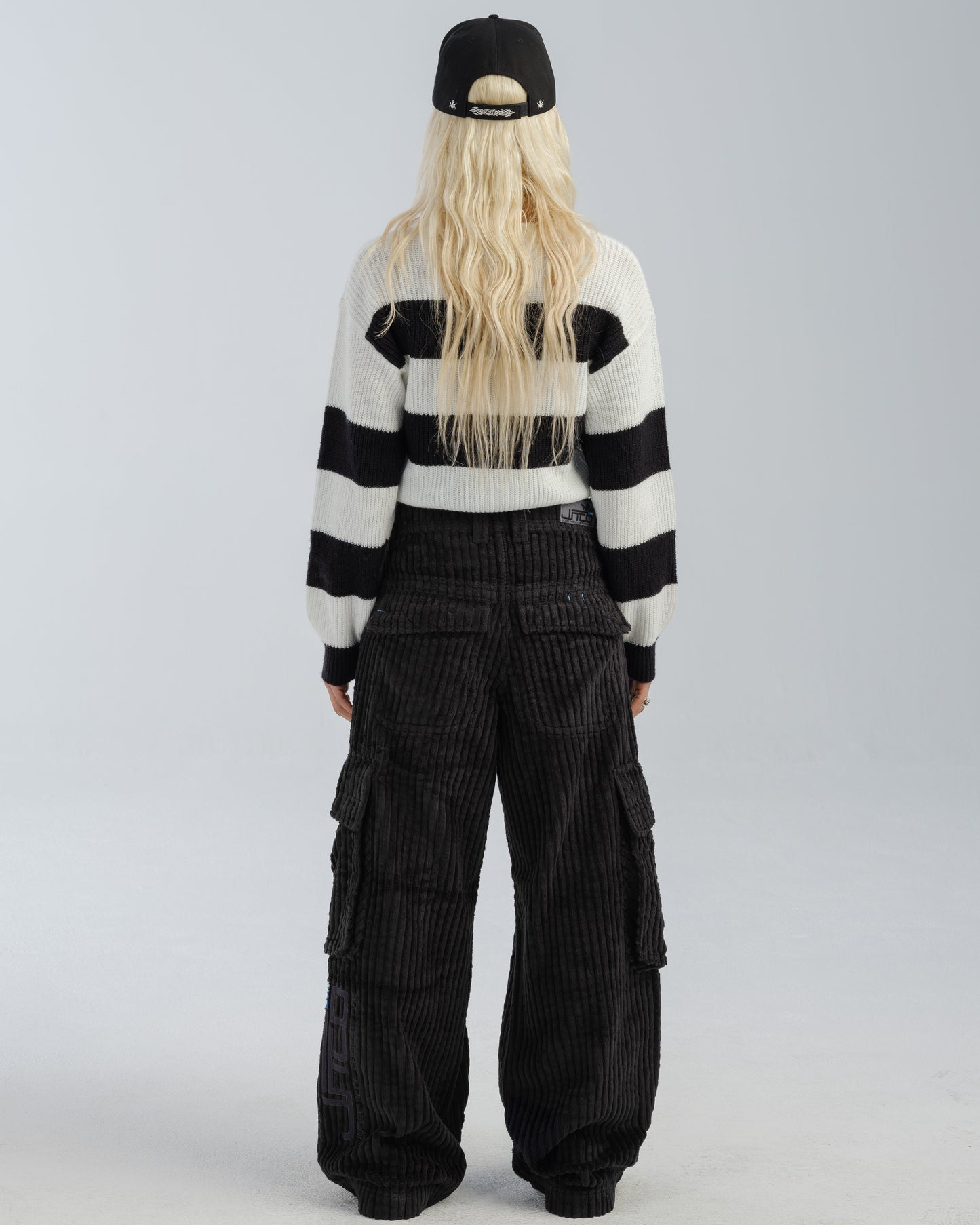 W Legacy. 24". 2 Wale Corduroy. Black.