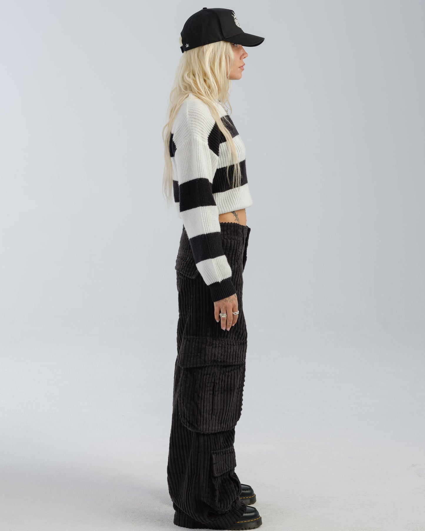 W Legacy. 24". 2 Wale Corduroy. Black.